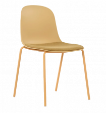 Стул пластиковый с мягким накладным текстильным сденьем Фирес Textile